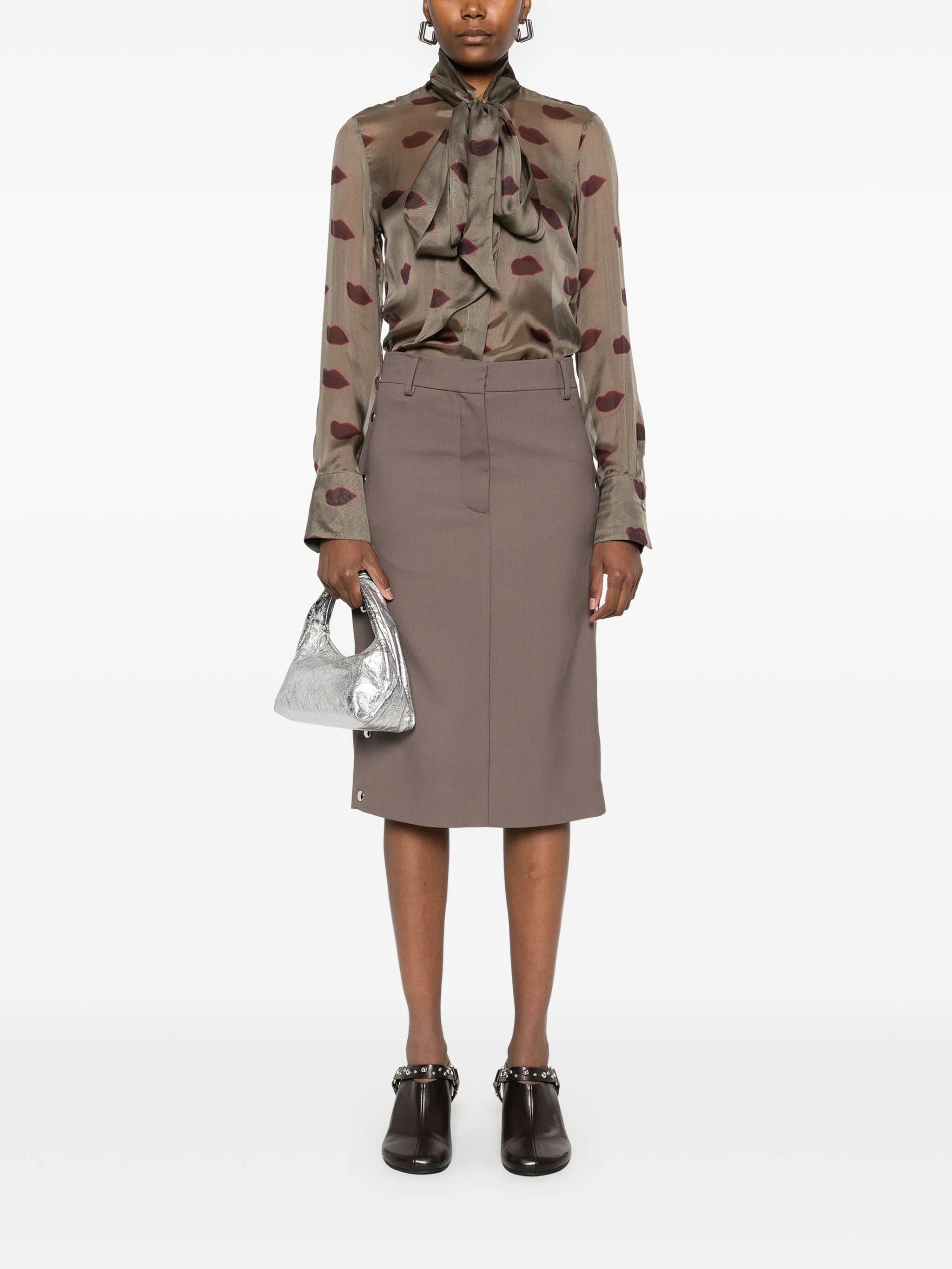 STELLA MC CARTNEY STUDDED SKIRT
