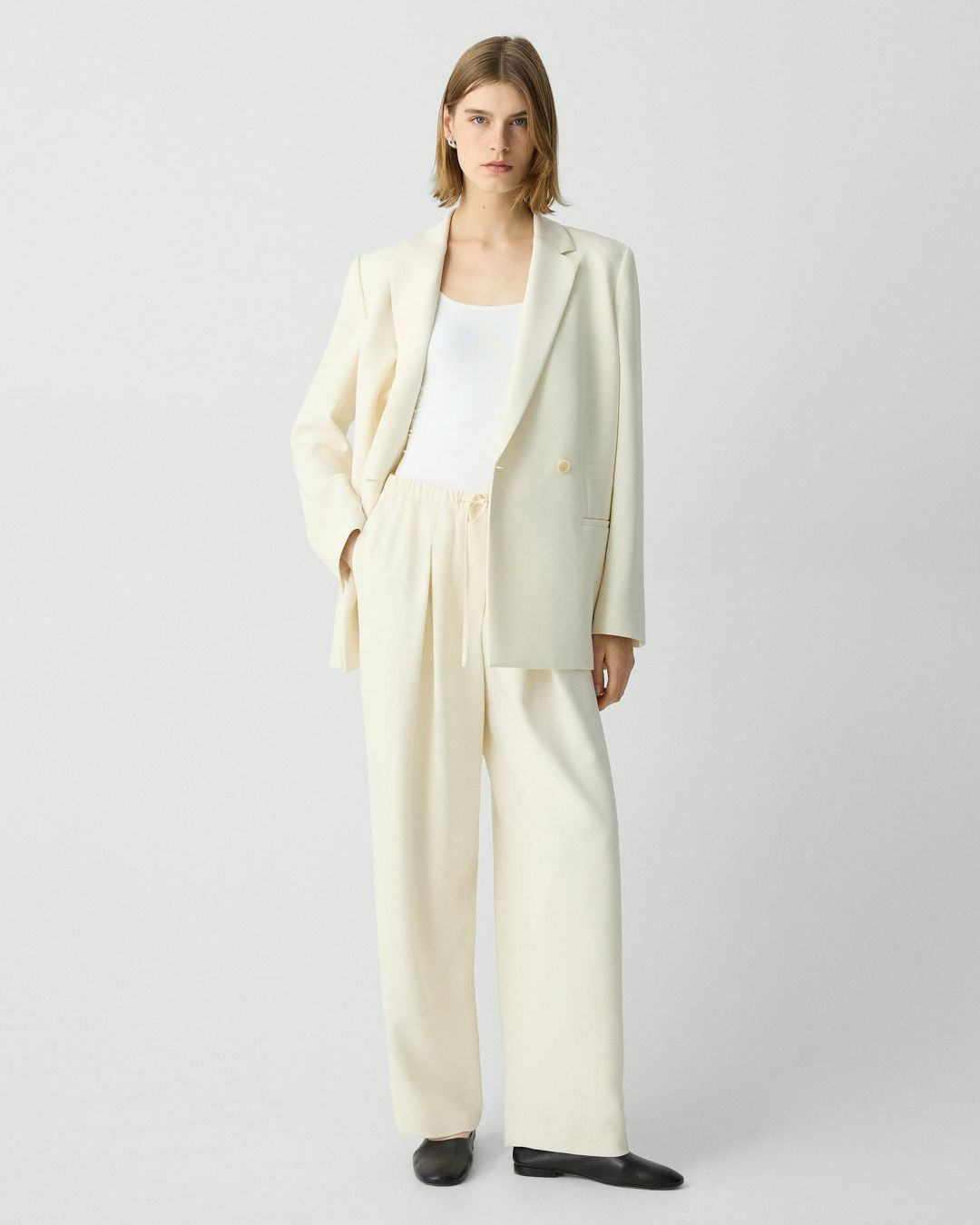 THEORY WIDE TROUSERS