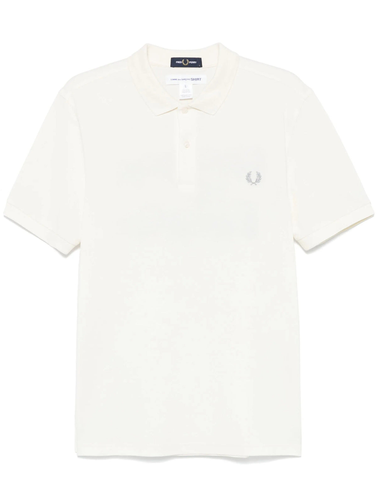 COMME DES GARÇONS SHIRT SLOGAN POLO