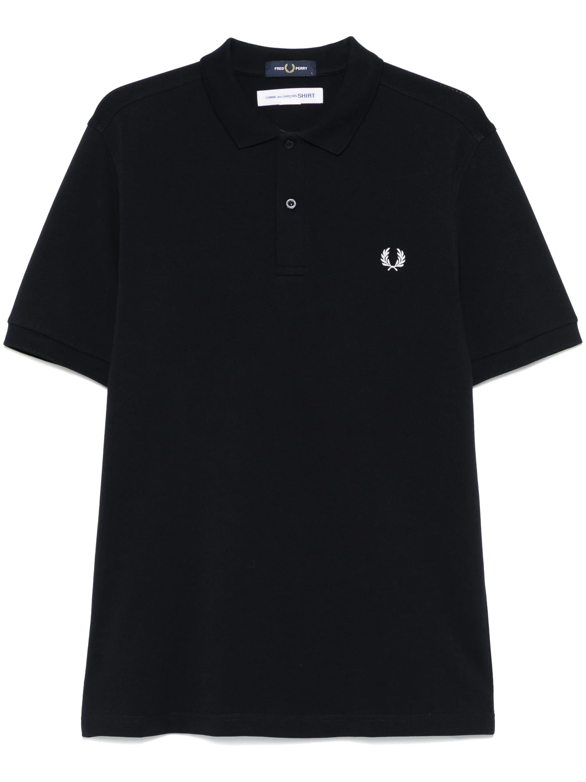 COMME DES GARÇONS SHIRT SLOGAN POLO