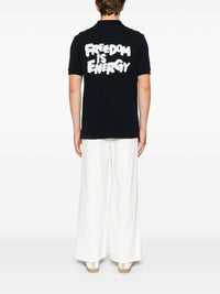 COMME DES GARÇONS SHIRT SLOGAN POLO