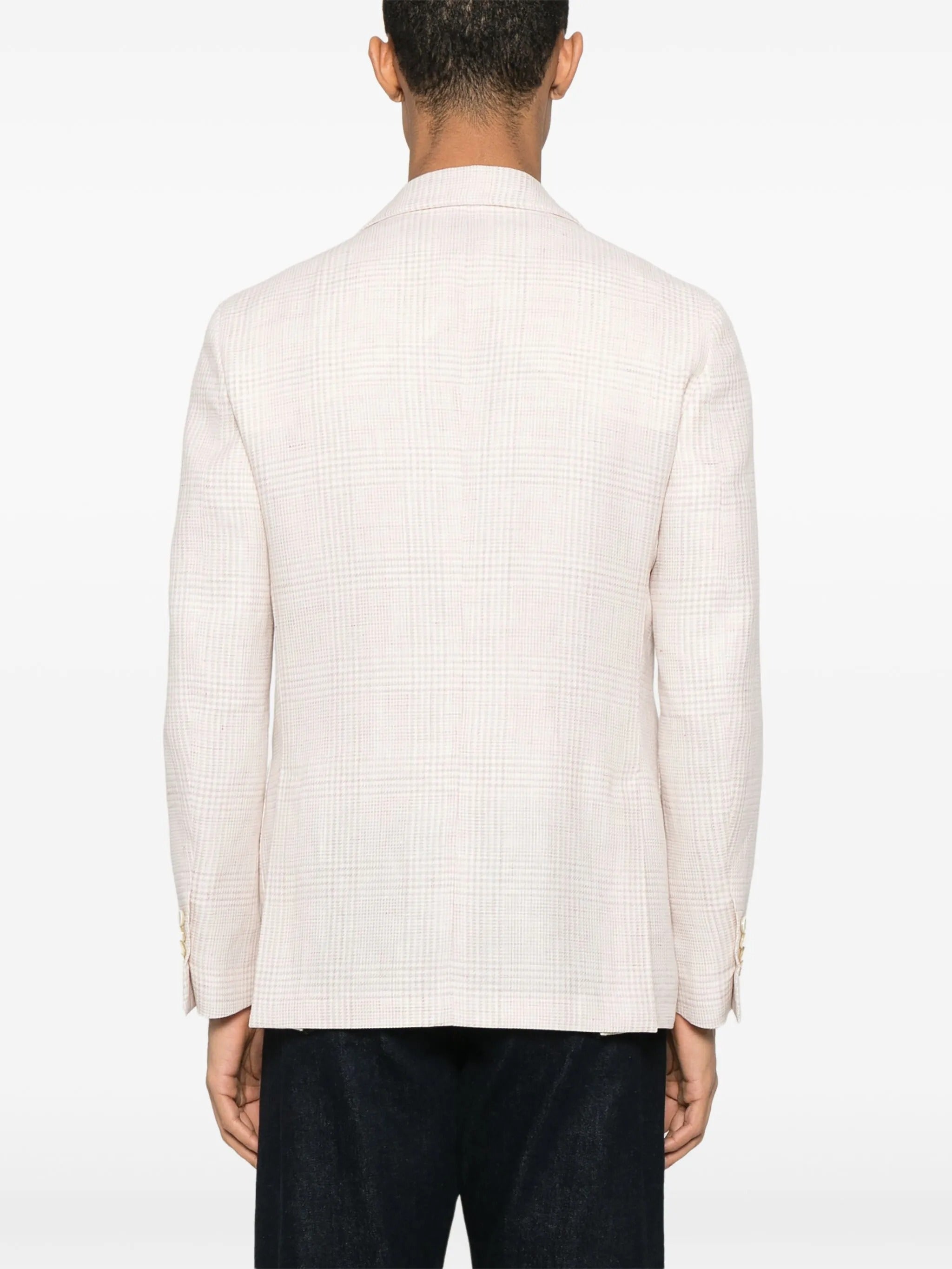 LARDINI CHECKED BLAZER