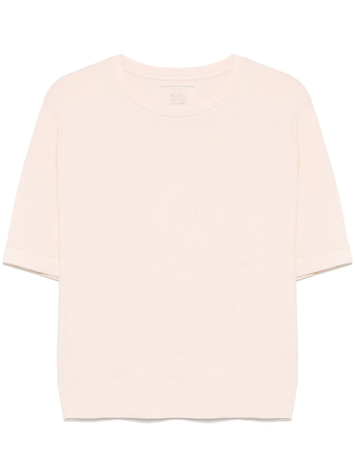 MAJESTIC RUFFED SLEEVES T-SHIRT