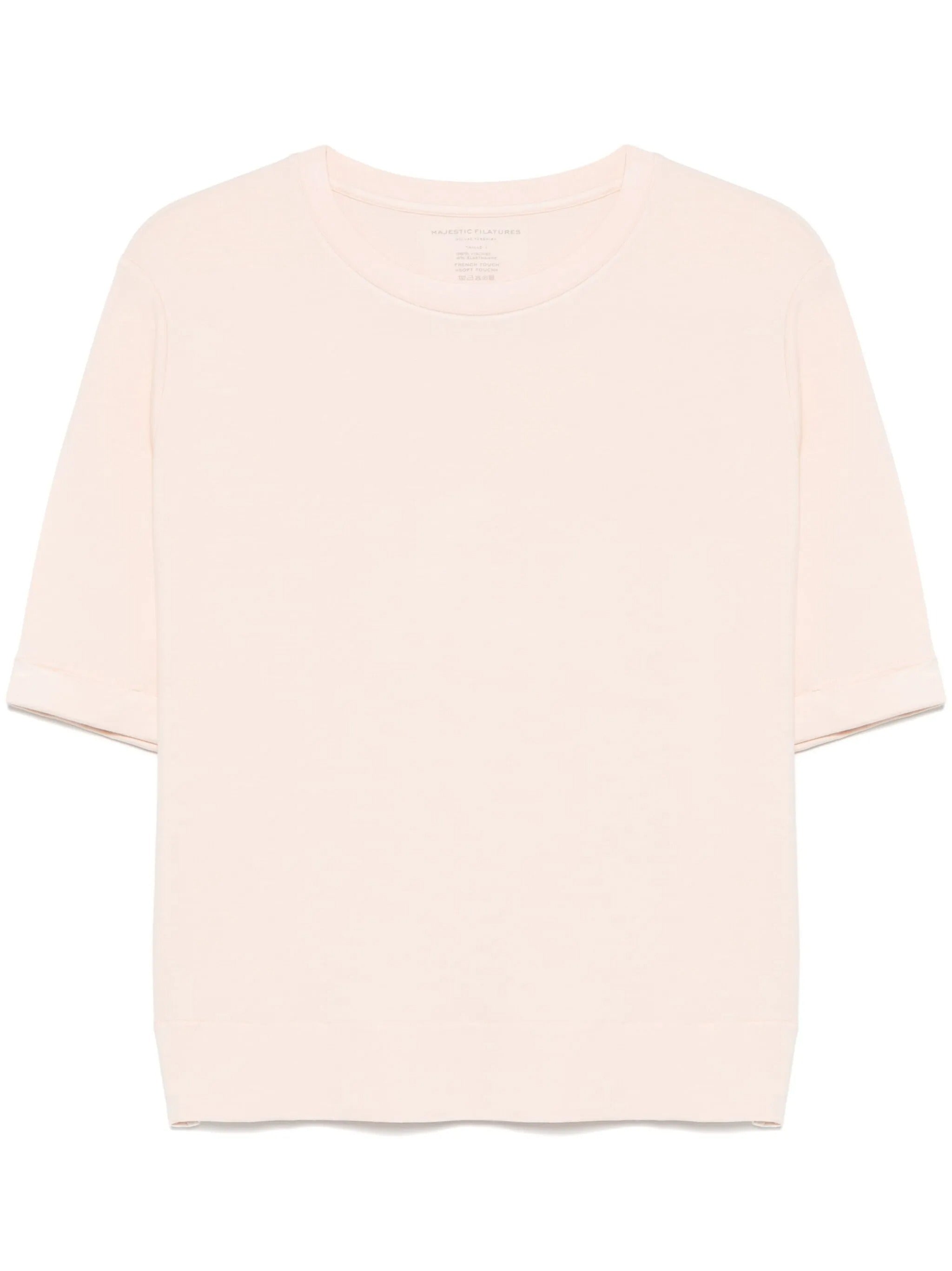 MAJESTIC RUFFED SLEEVES T-SHIRT
