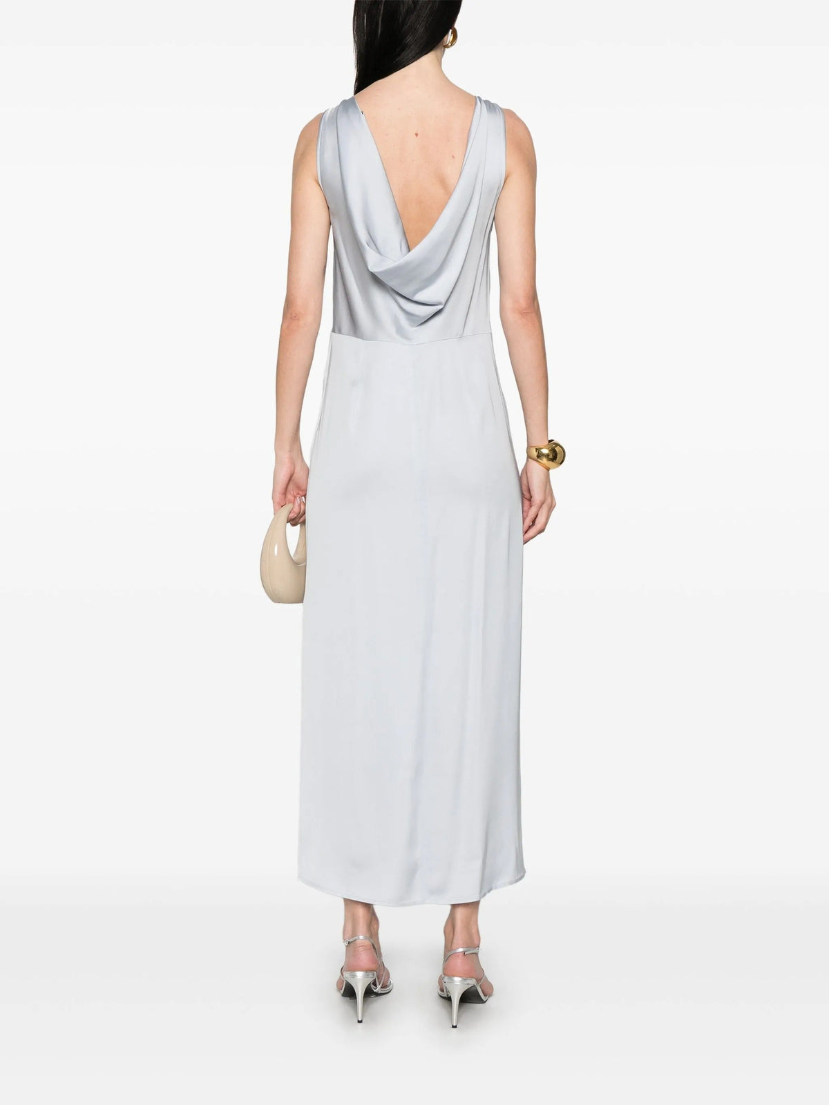 PESERICO AUREA SATIN DRESS
