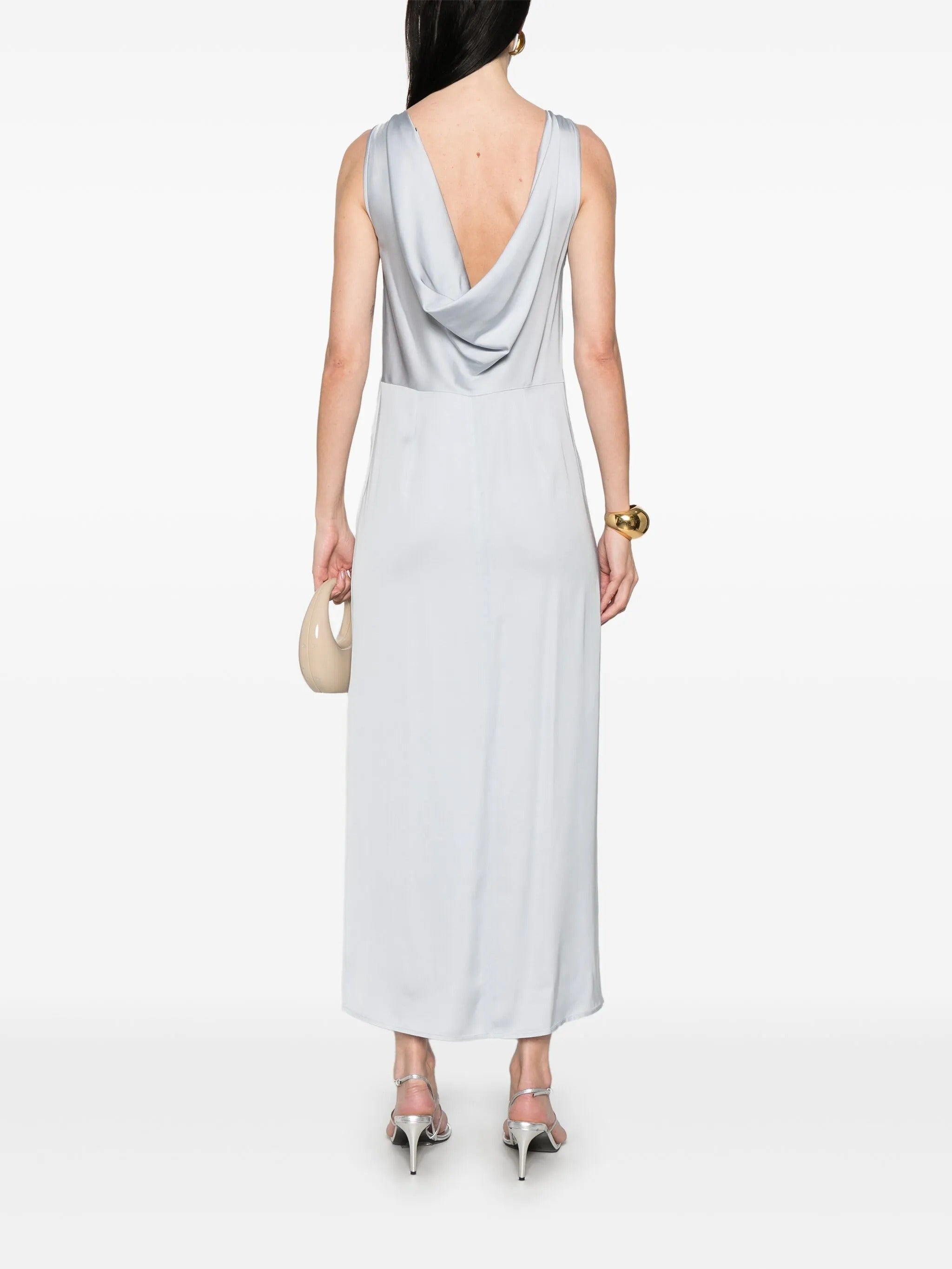 PESERICO AUREA SATIN DRESS