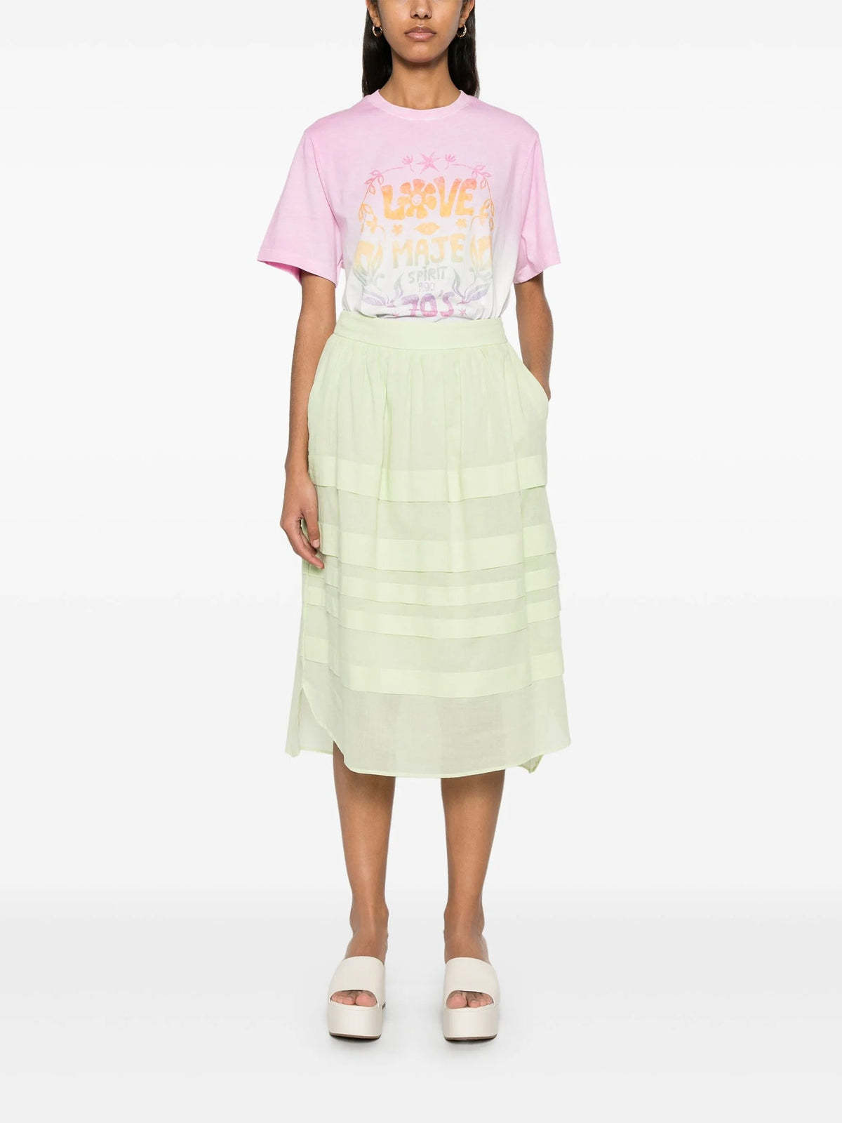 PESERICO EASY MIDI SKIRT