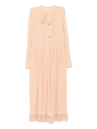 ULLA JOHNSON AVIANA PLEATED SHIRT DRESS