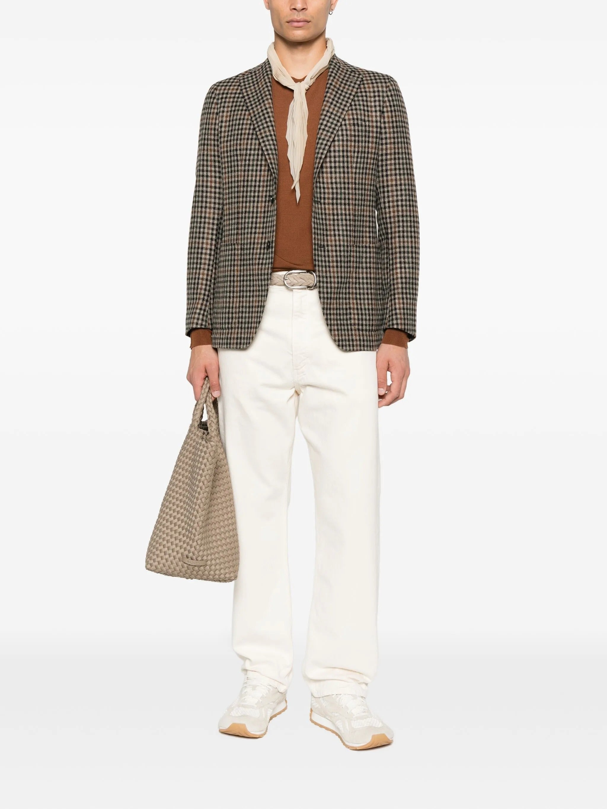 TAGLIATORE GINGHAM CHECK BLAZER