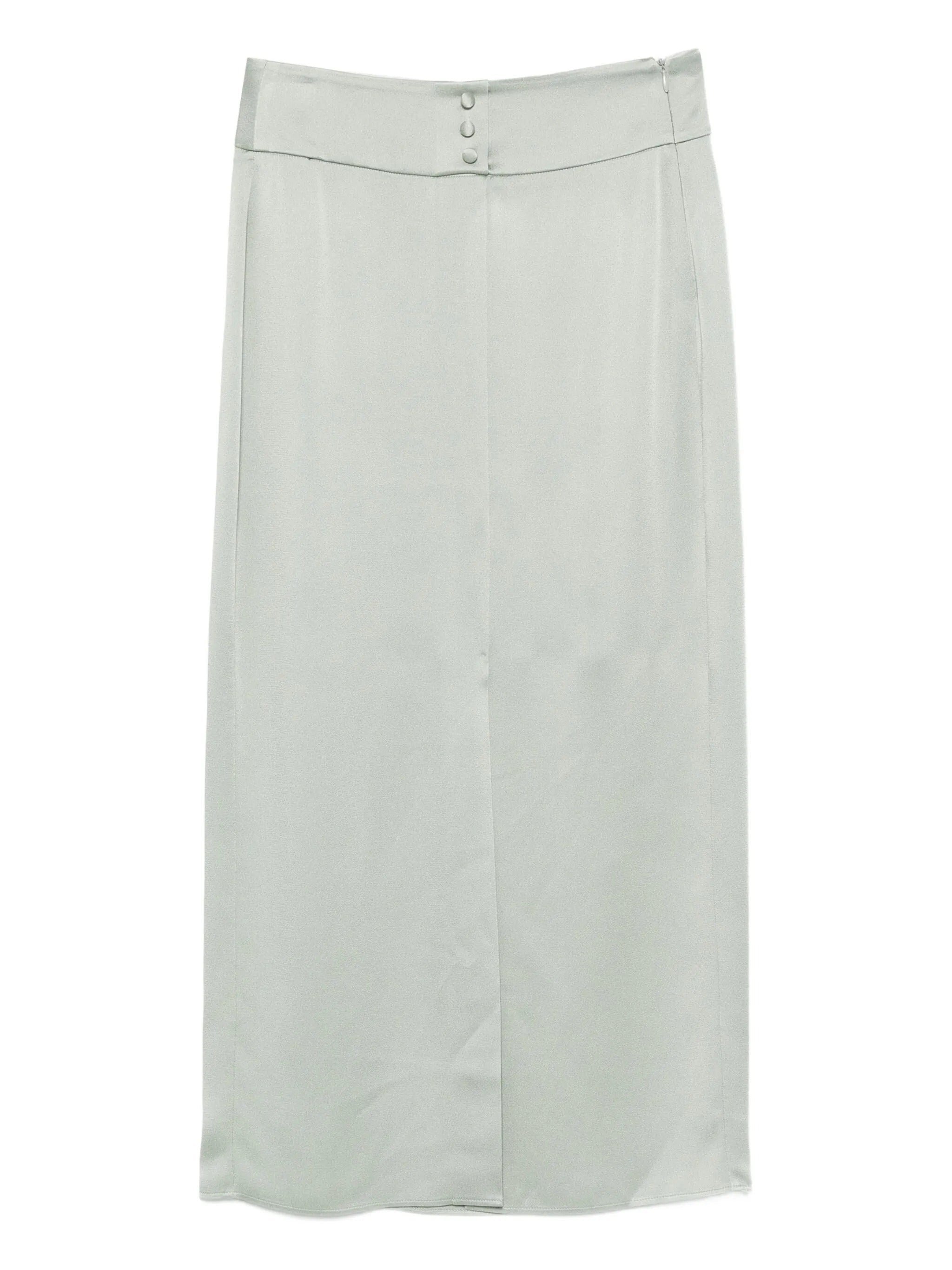 FORTE FORTE SATIN PENCIL SKIRT