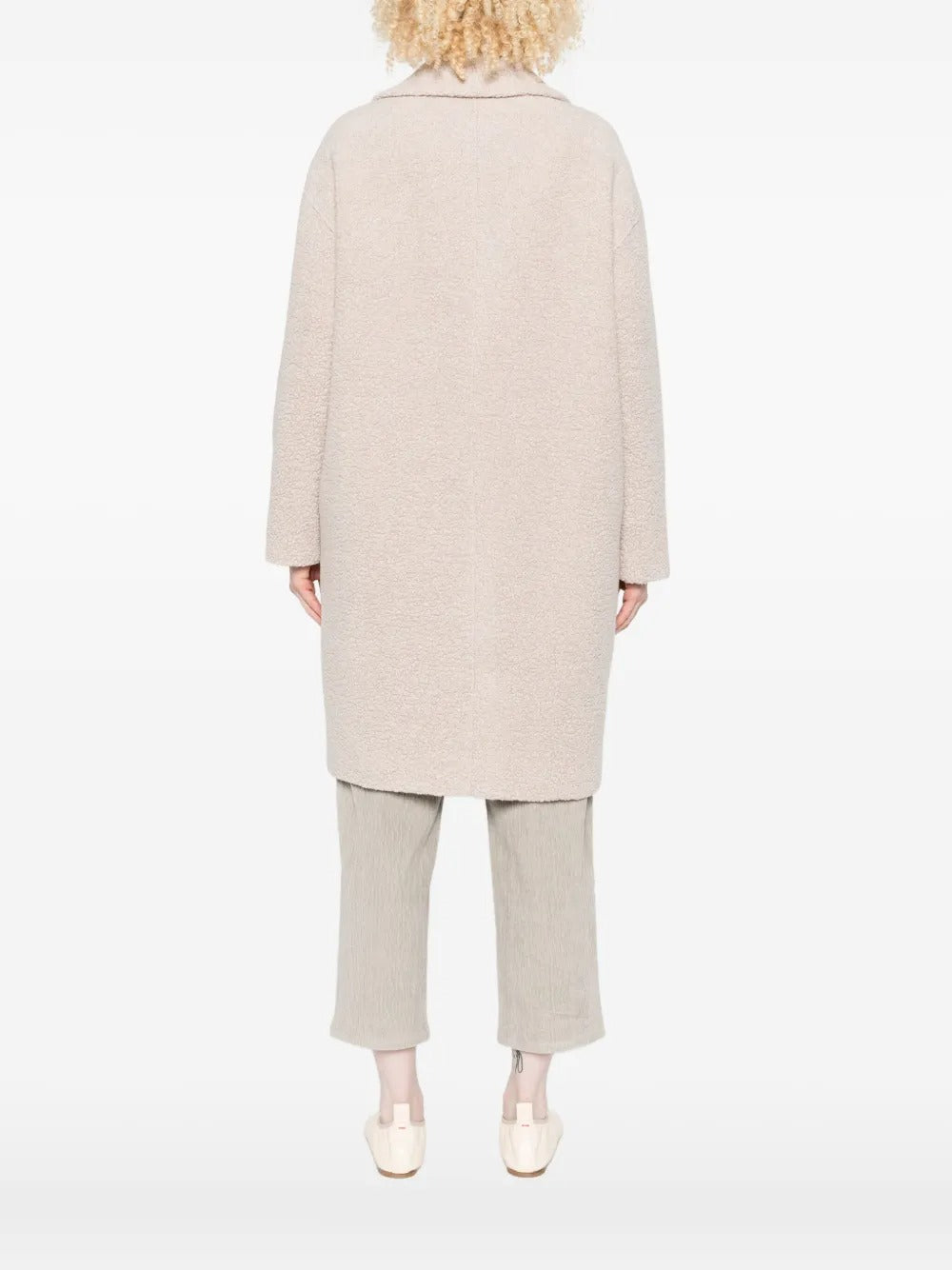 HARRIS WHARF LONDON BOUCLE COAT