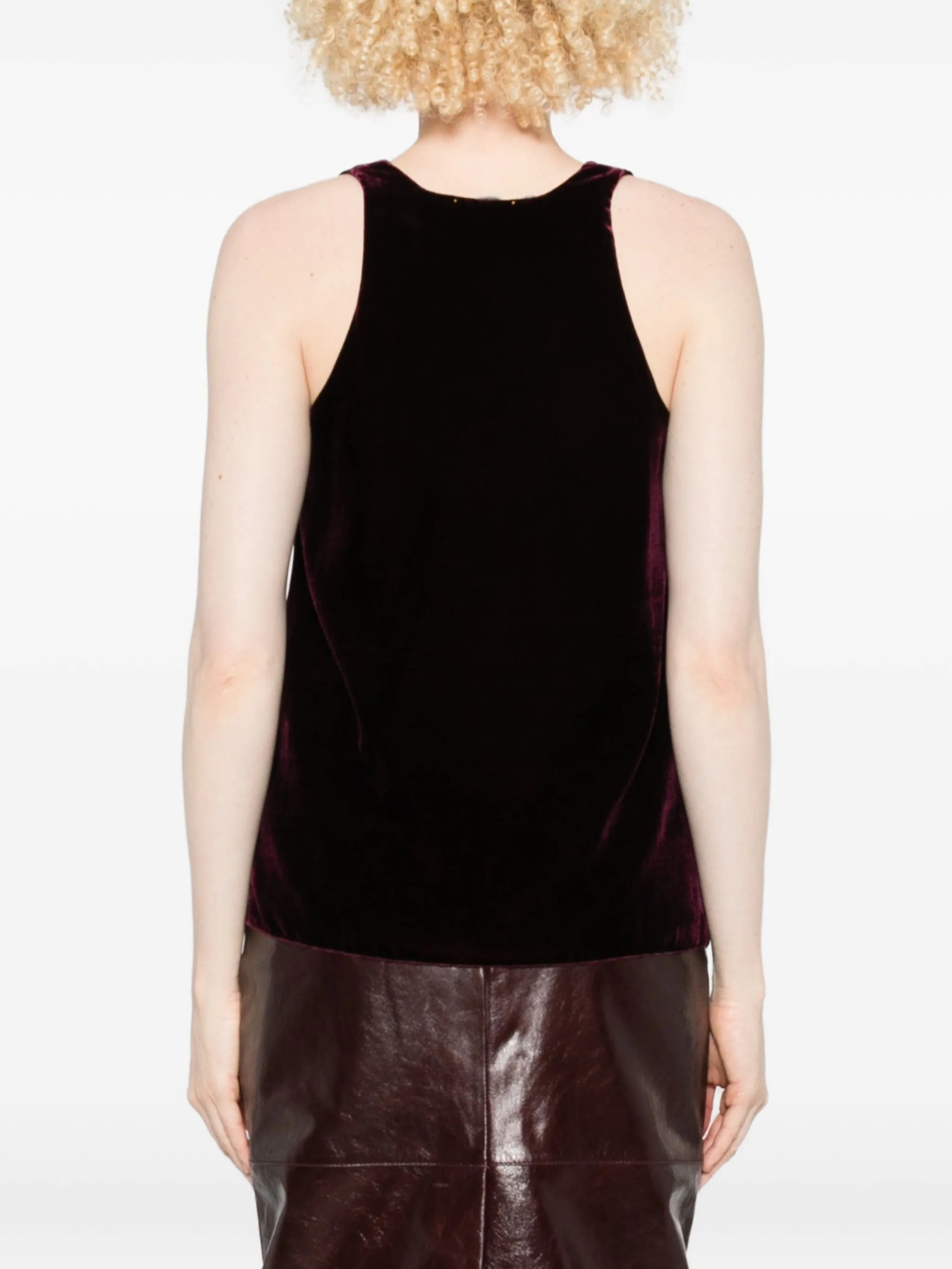 FORTE FORTE VELVET V NECK TOP