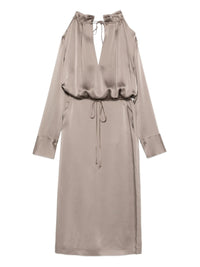 SEMICOUTURE OPEN SHOULDER DRESS