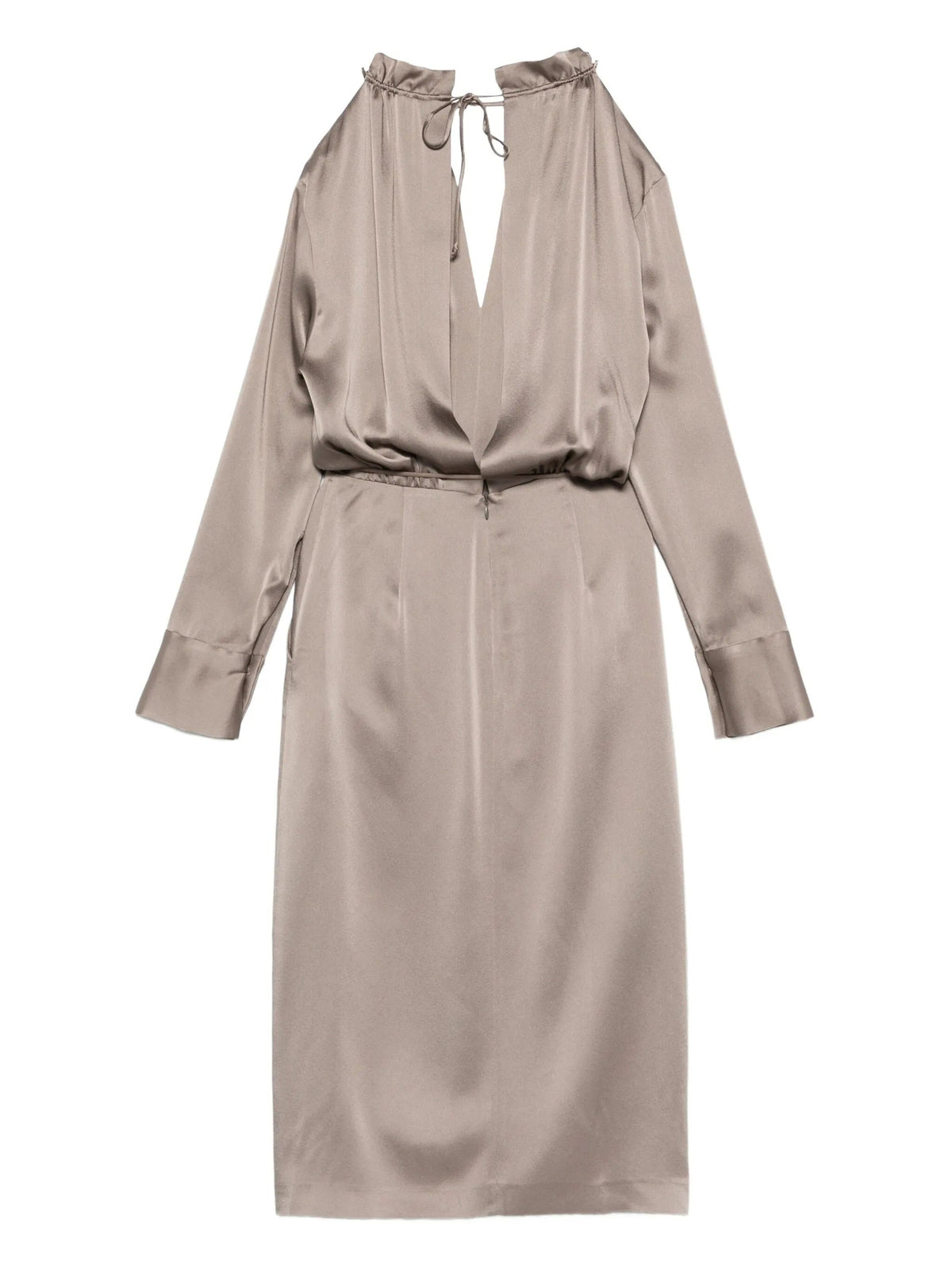 SEMICOUTURE OPEN SHOULDER DRESS