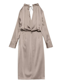 SEMICOUTURE OPEN SHOULDER DRESS