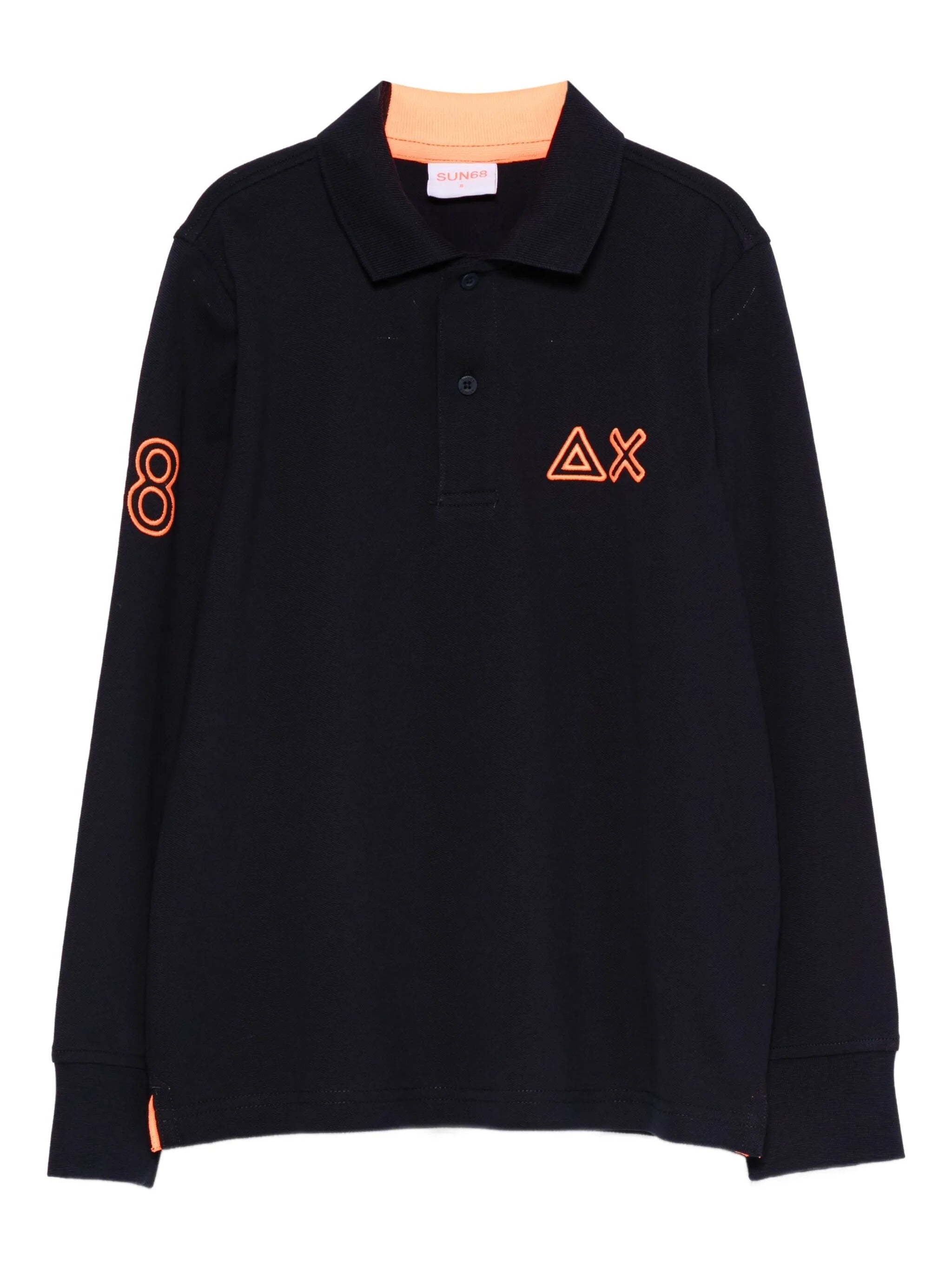 SUN 68 POLO LOGO FLUO