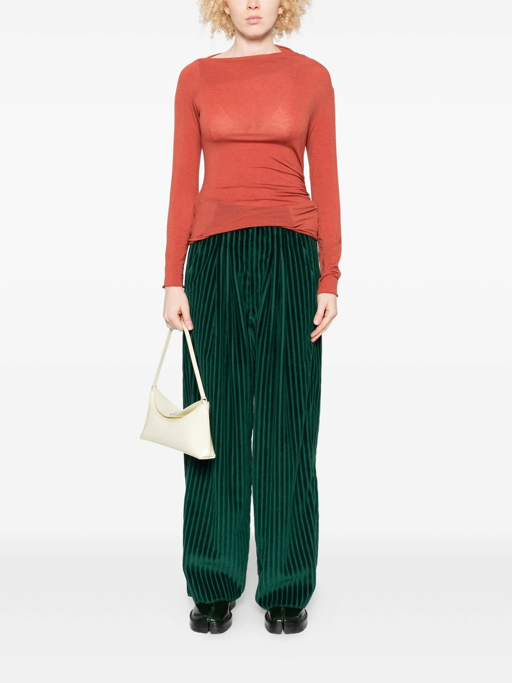 NIU DRAPED SWEATER