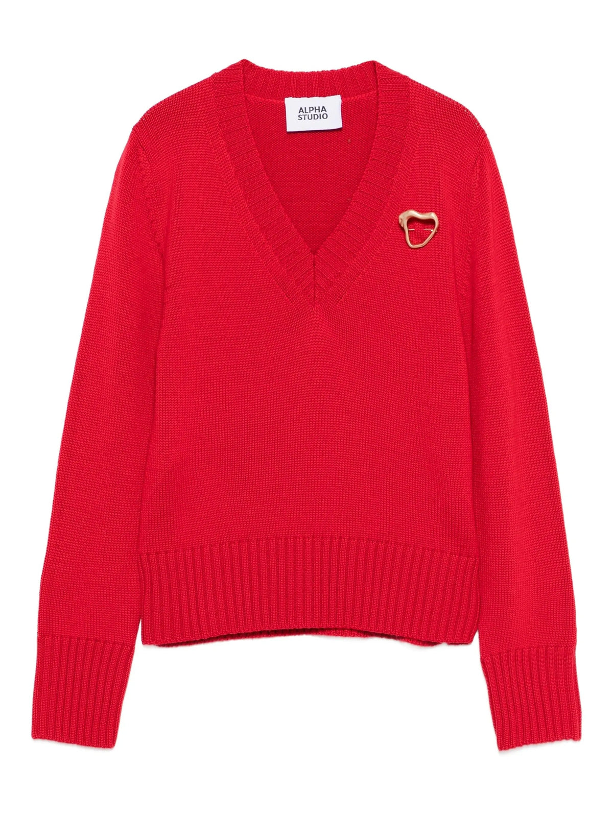 ALPHA STUDIO V NECK SWEATER