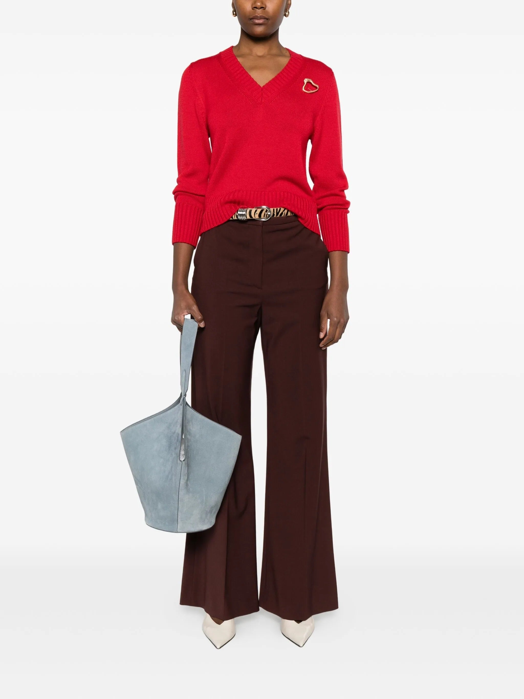 ALPHA STUDIO V NECK SWEATER