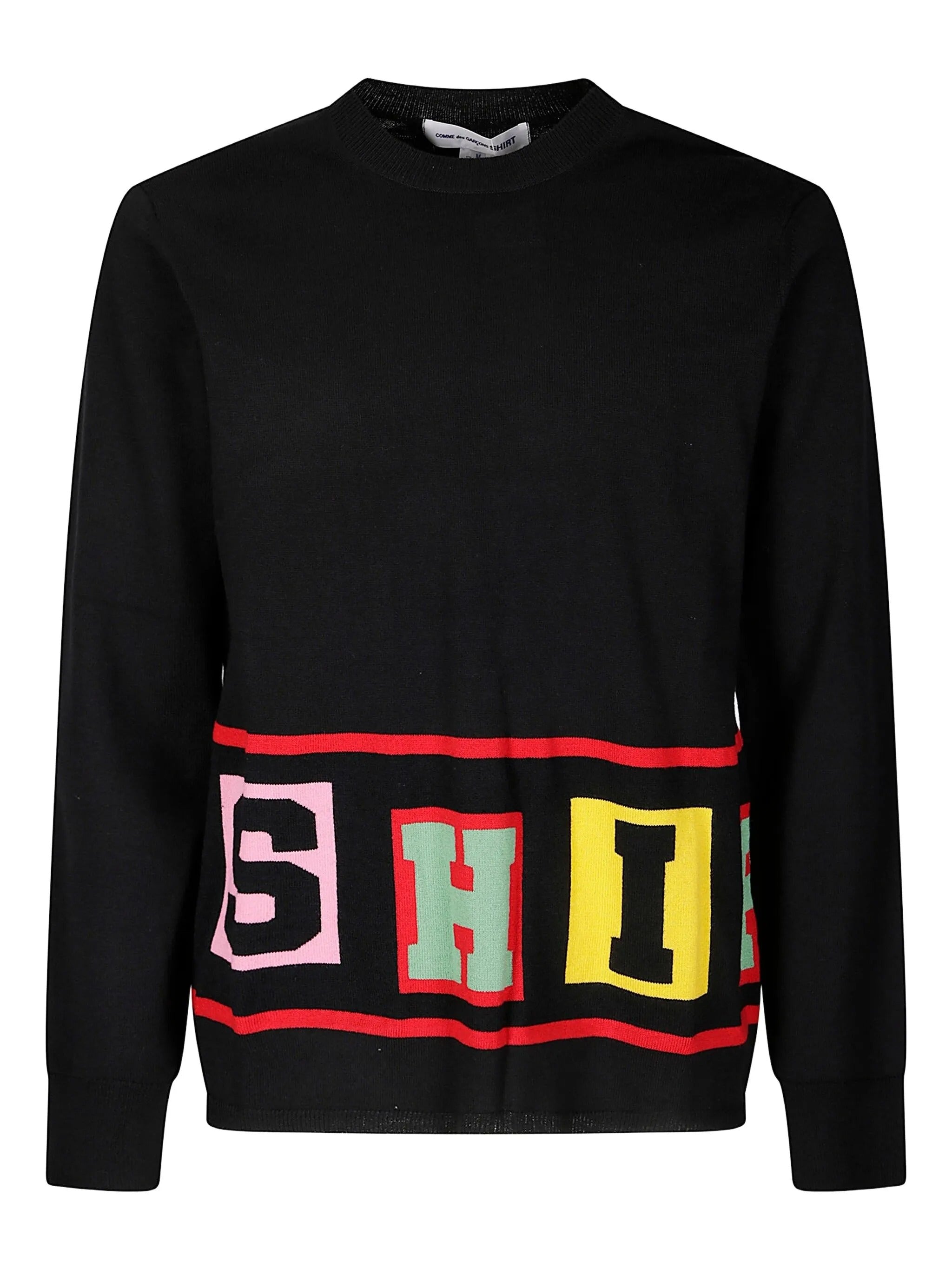 COMME DES GARÇONS SHIRT LETTERING SWEATER