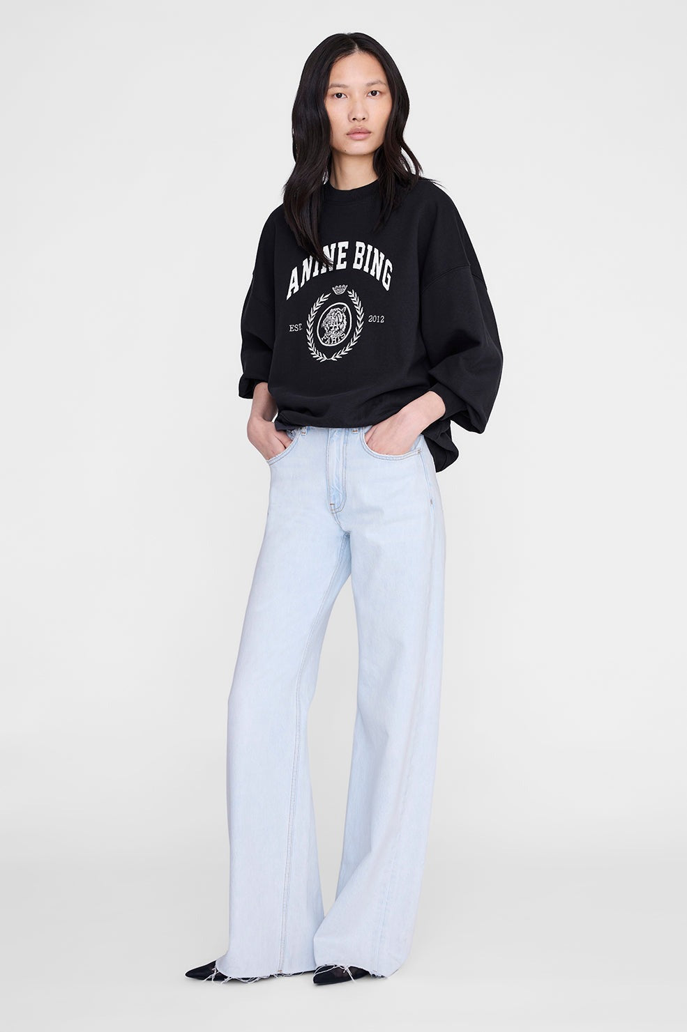 ANINE BING MILES SWEATSHIRT COLLEGIATE