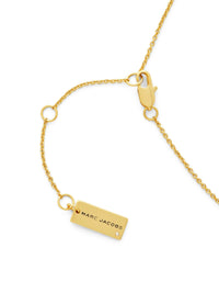 MARC JACOBS BUTTON PENDANT NECKLACE