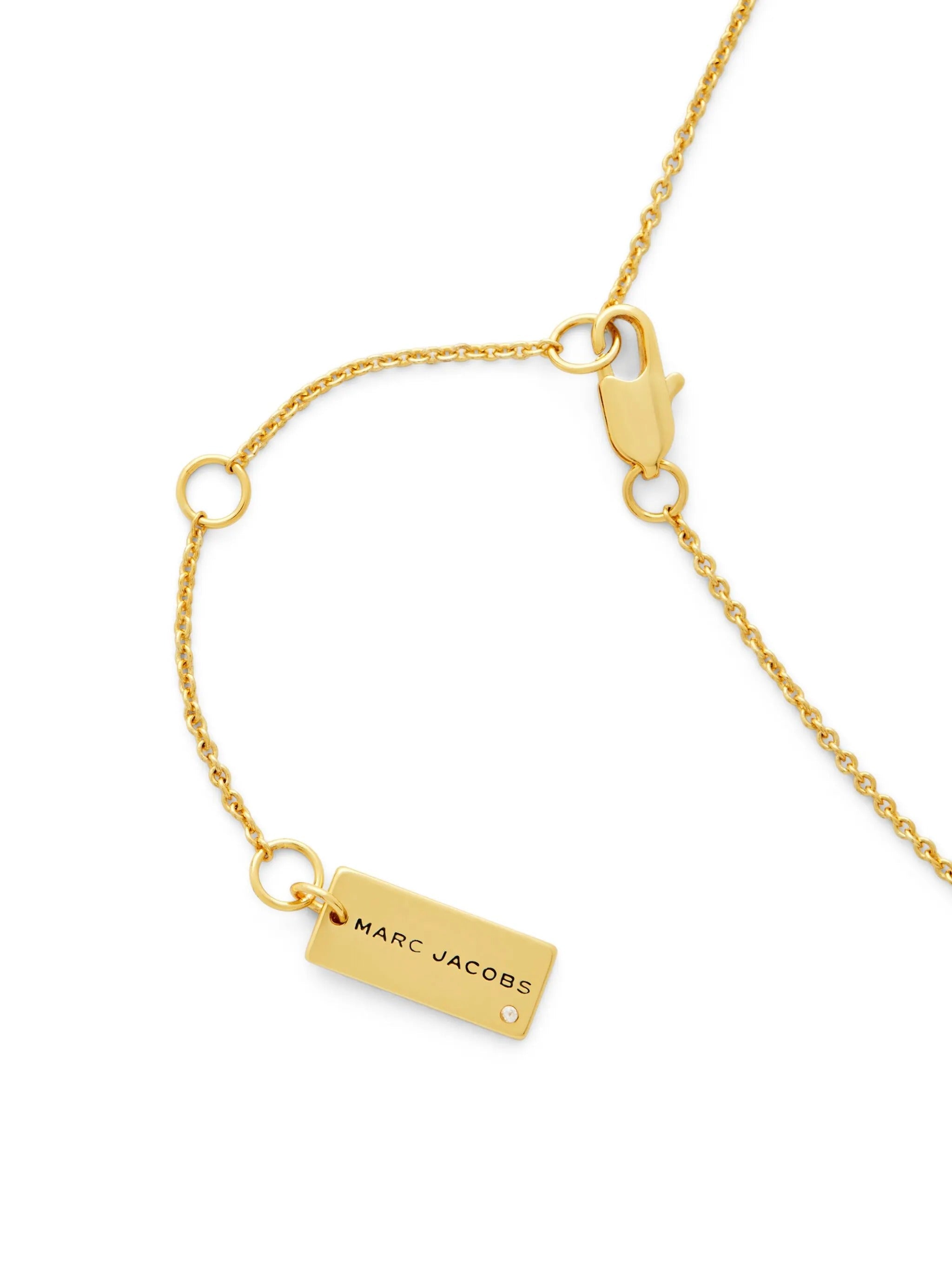 MARC JACOBS BUTTON PENDANT NECKLACE
