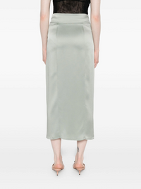 FORTE FORTE SATIN PENCIL SKIRT