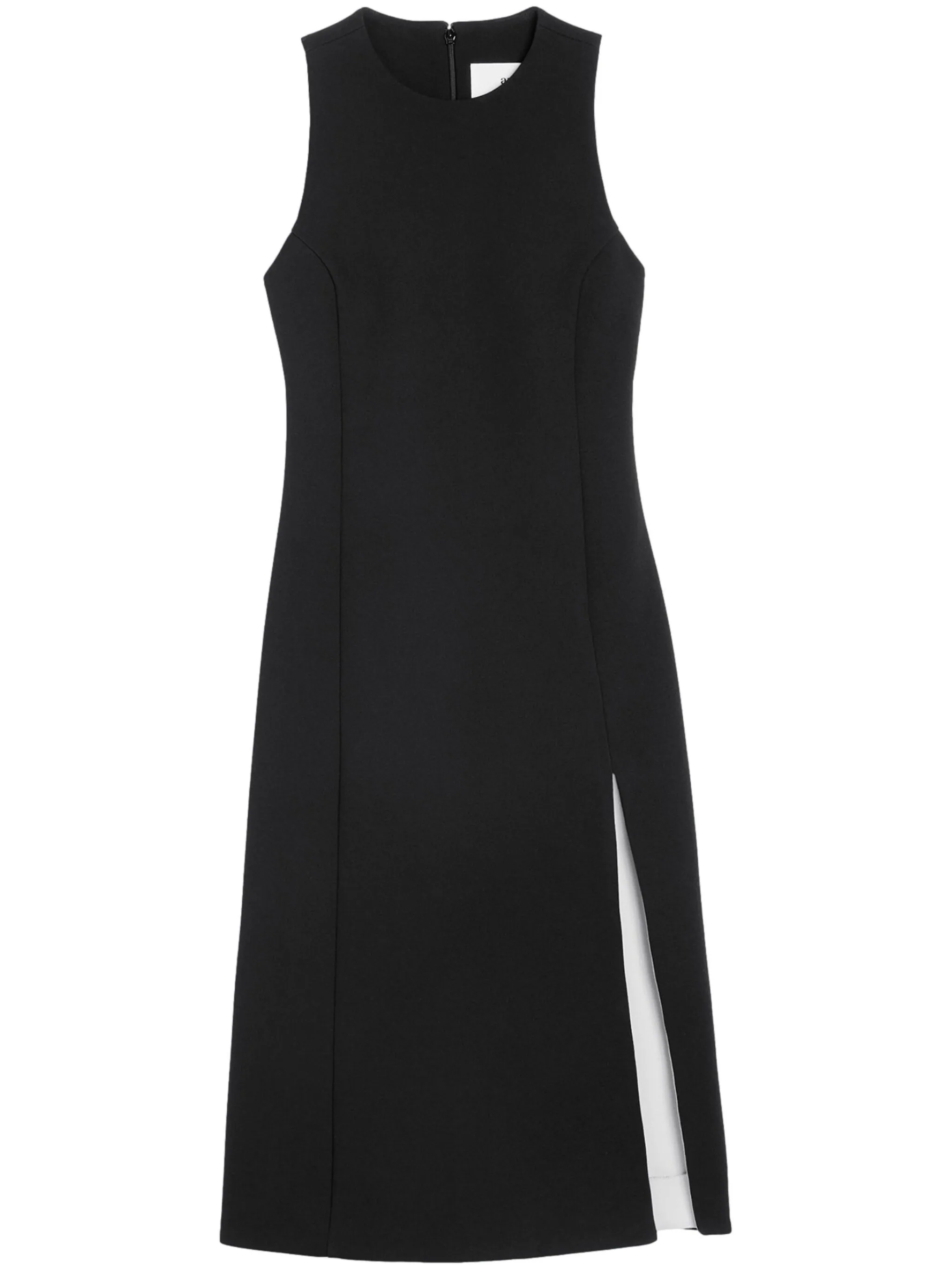 AMI PARIS FITTED SLIT DRESS