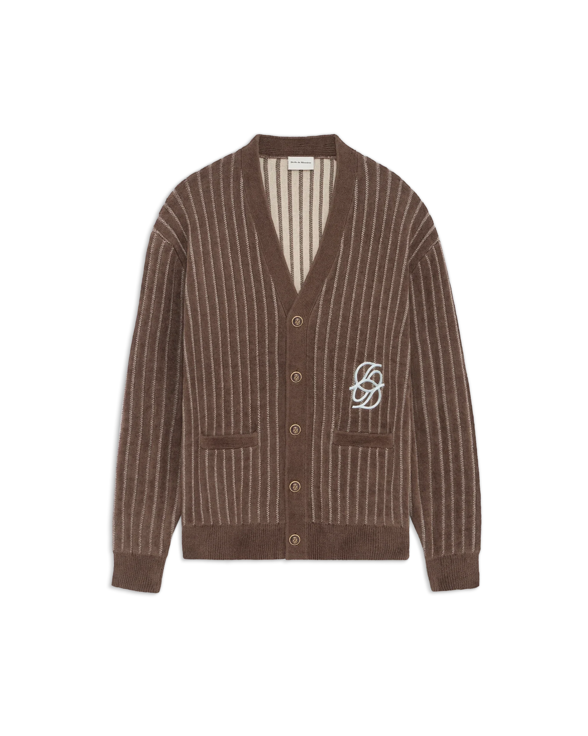 DRÔLE DE MONSIEUR LE CARGIGAN MONOGRAMME