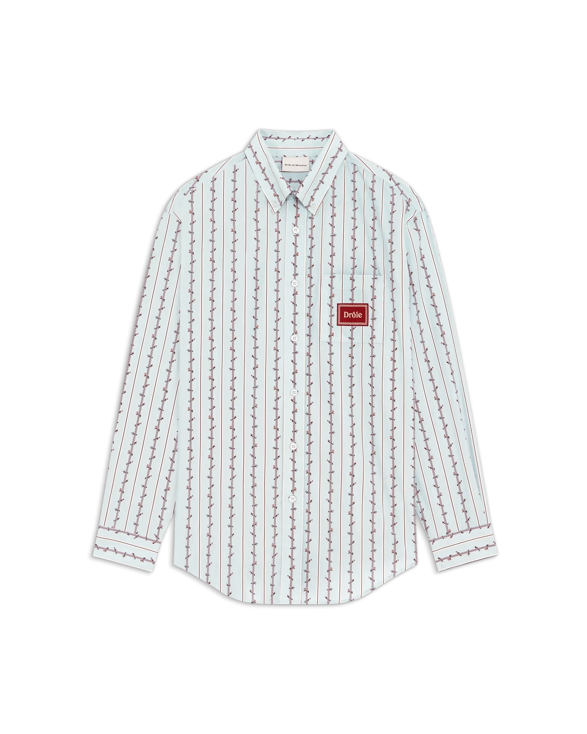 DRÔLE DE MONSIEUR LA CHEMISE FLEURS
