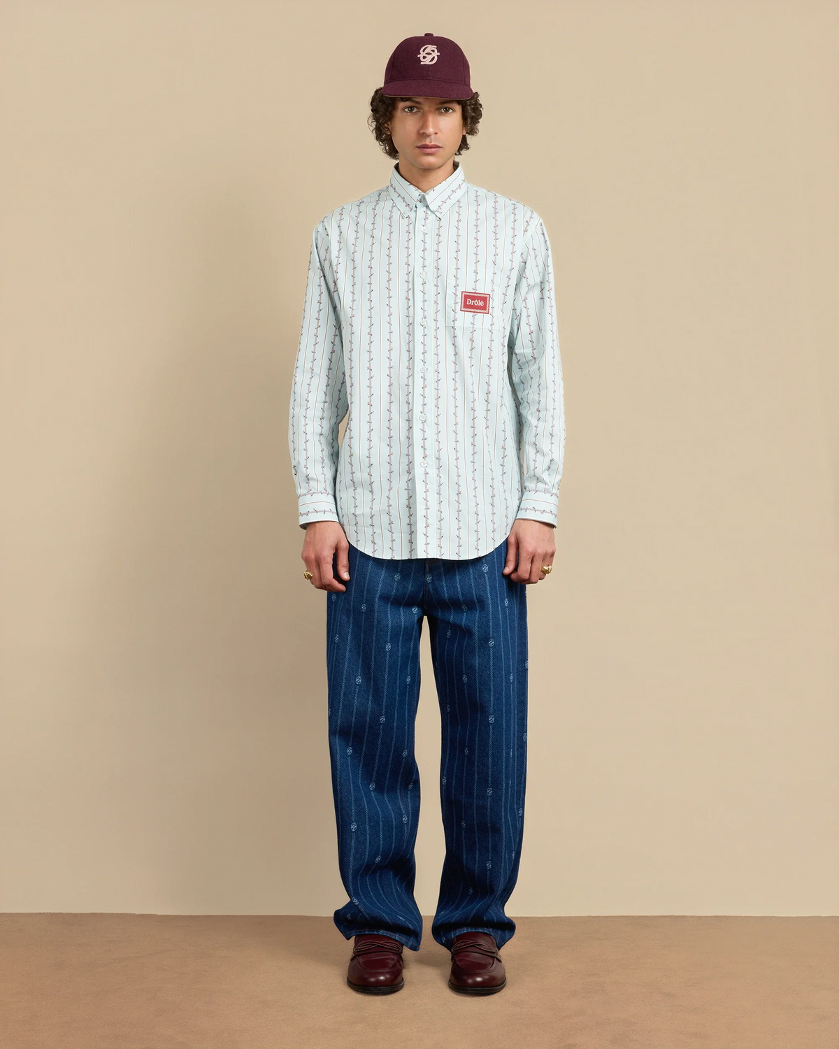DROLE DE MONSIEUR LA CHEMISE FLEURS