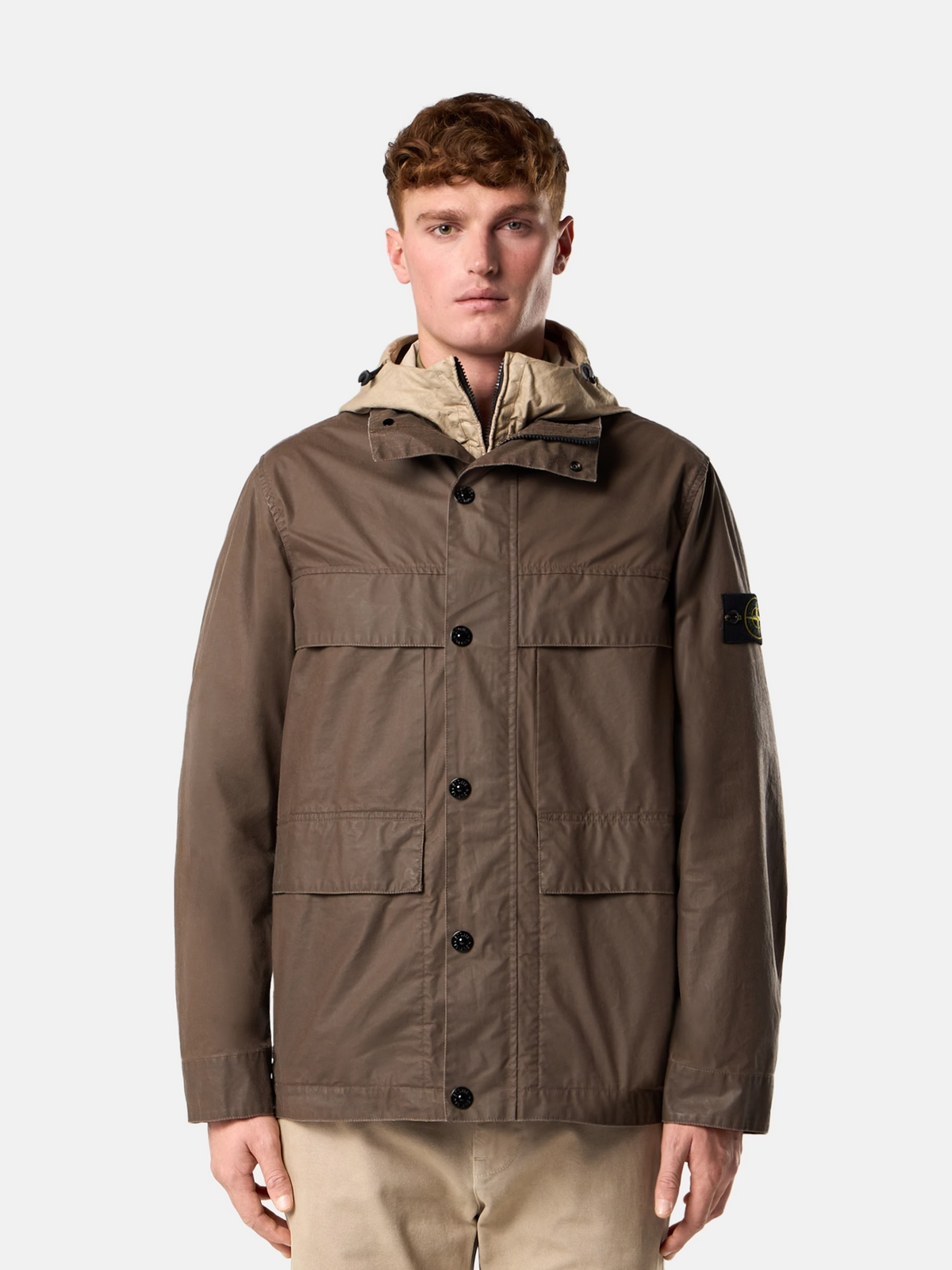 STONE ISLAND WAXED FIELD JACKET
