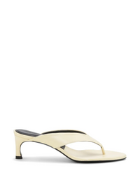 ROTATE KITTEN HEEL LEATHER MULE
