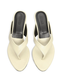 ROTATE KITTEN HEEL LEATHER MULE