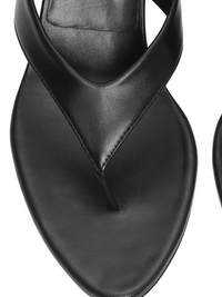 ROTATE KITTEN HEEL LEATHER MULE