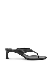 ROTATE KITTEN HEEL LEATHER MULE