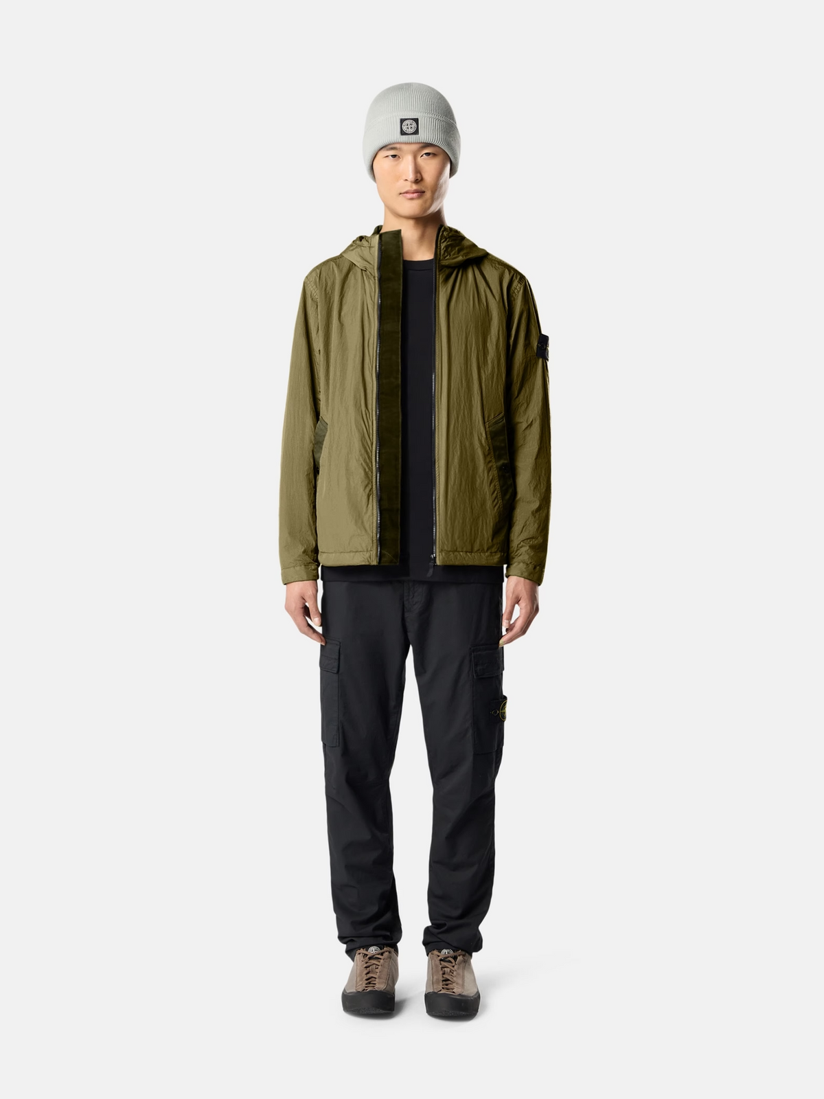 STONE ISLAND HOODED JACKET