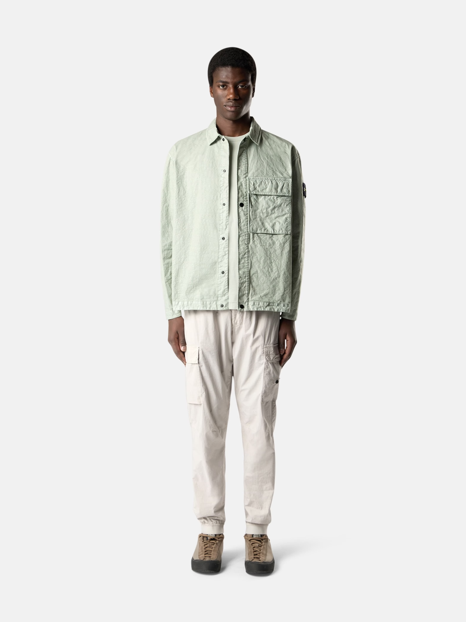 STONE ISLAND NYLON PANAMA OVERSHIRT