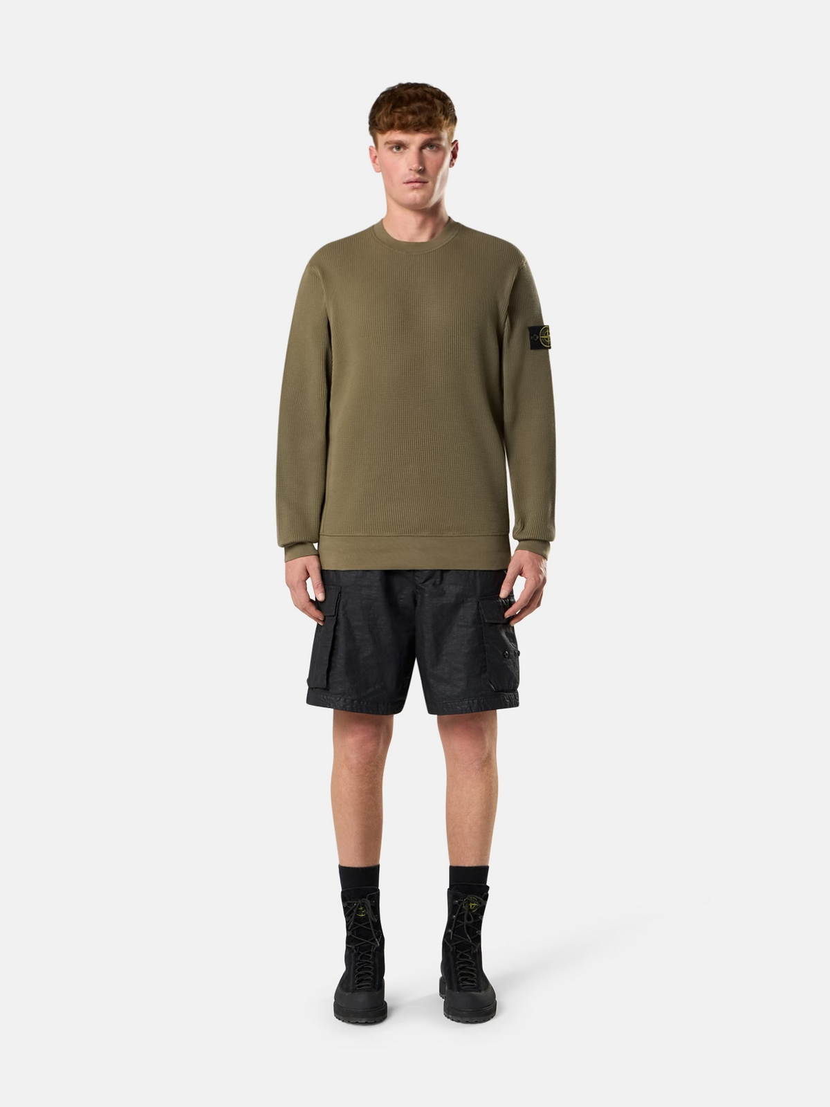 STONE ISLAND WAFFLE SWEAT
