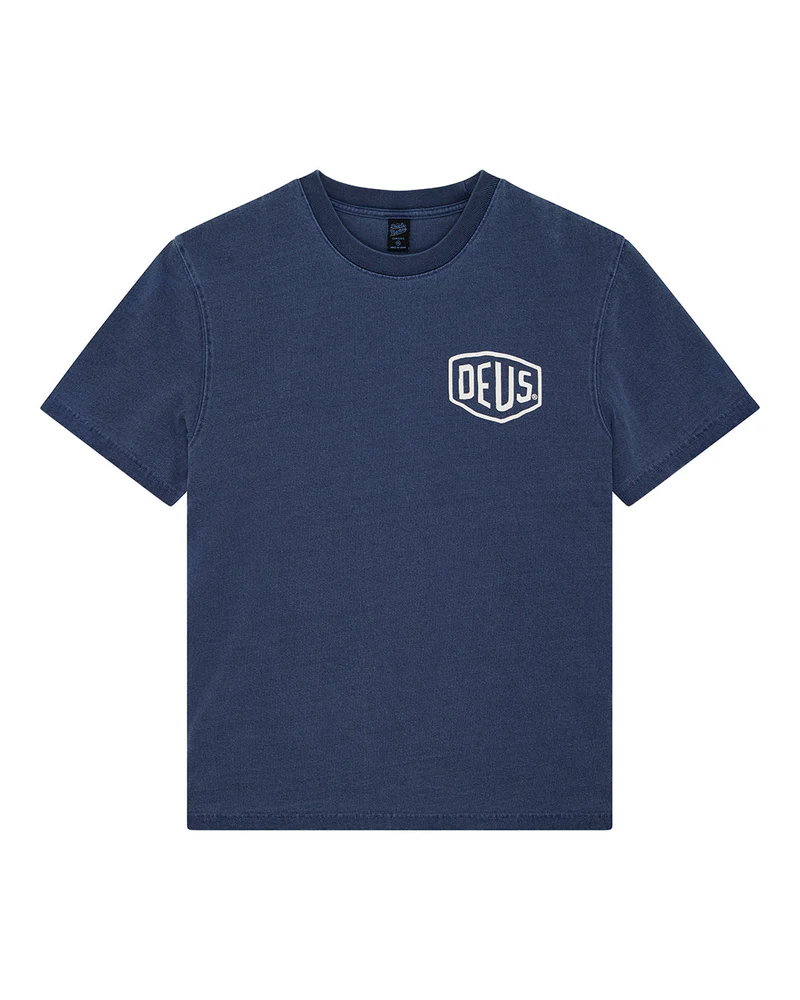 DEUS EX MACHINA SHIELD GARMENT DYED TEE