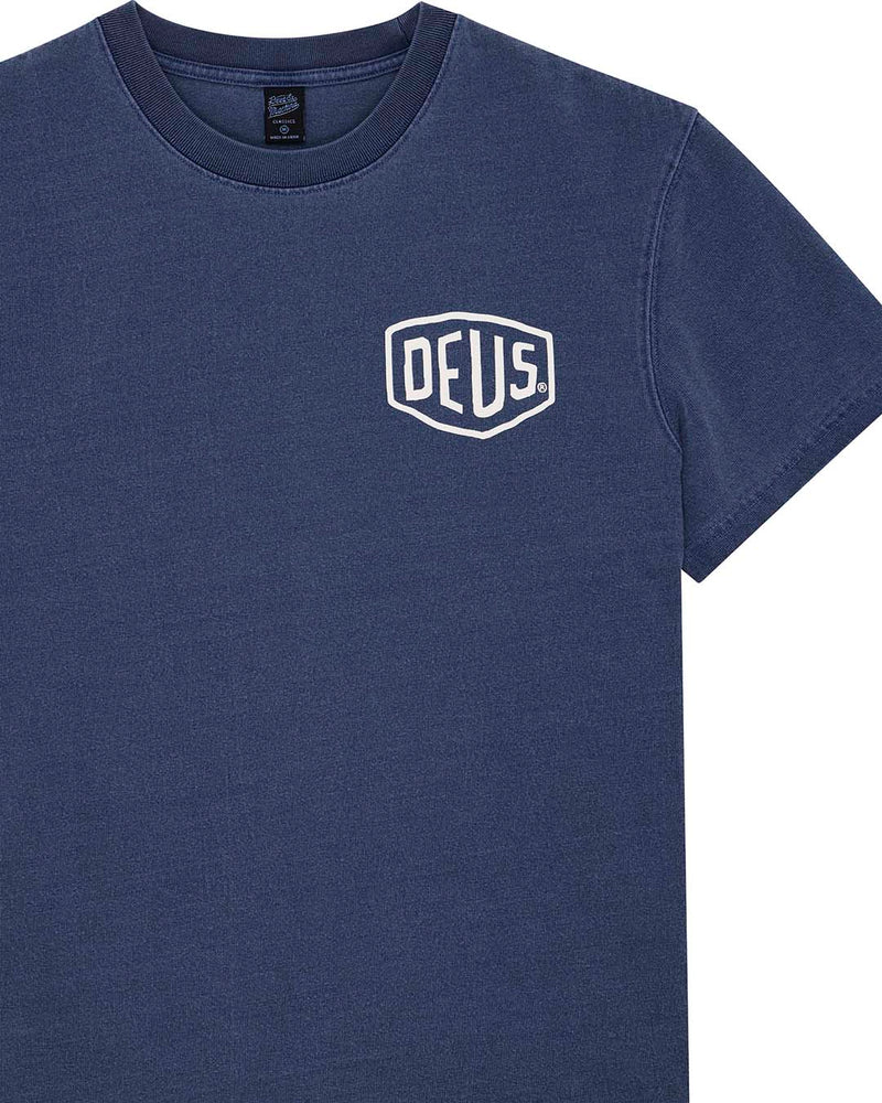 DEUS EX MACHINA SHIELD GARMENT DYED TEE