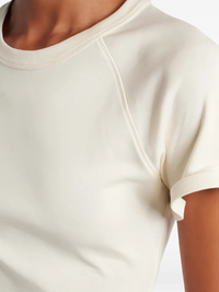 STELLA MC CARTNEY FRILLED HEM RIB T-SHIRT