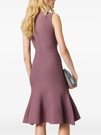 STELLA MC CARTNEY COMPACT KNIT PEPLUM DRESS