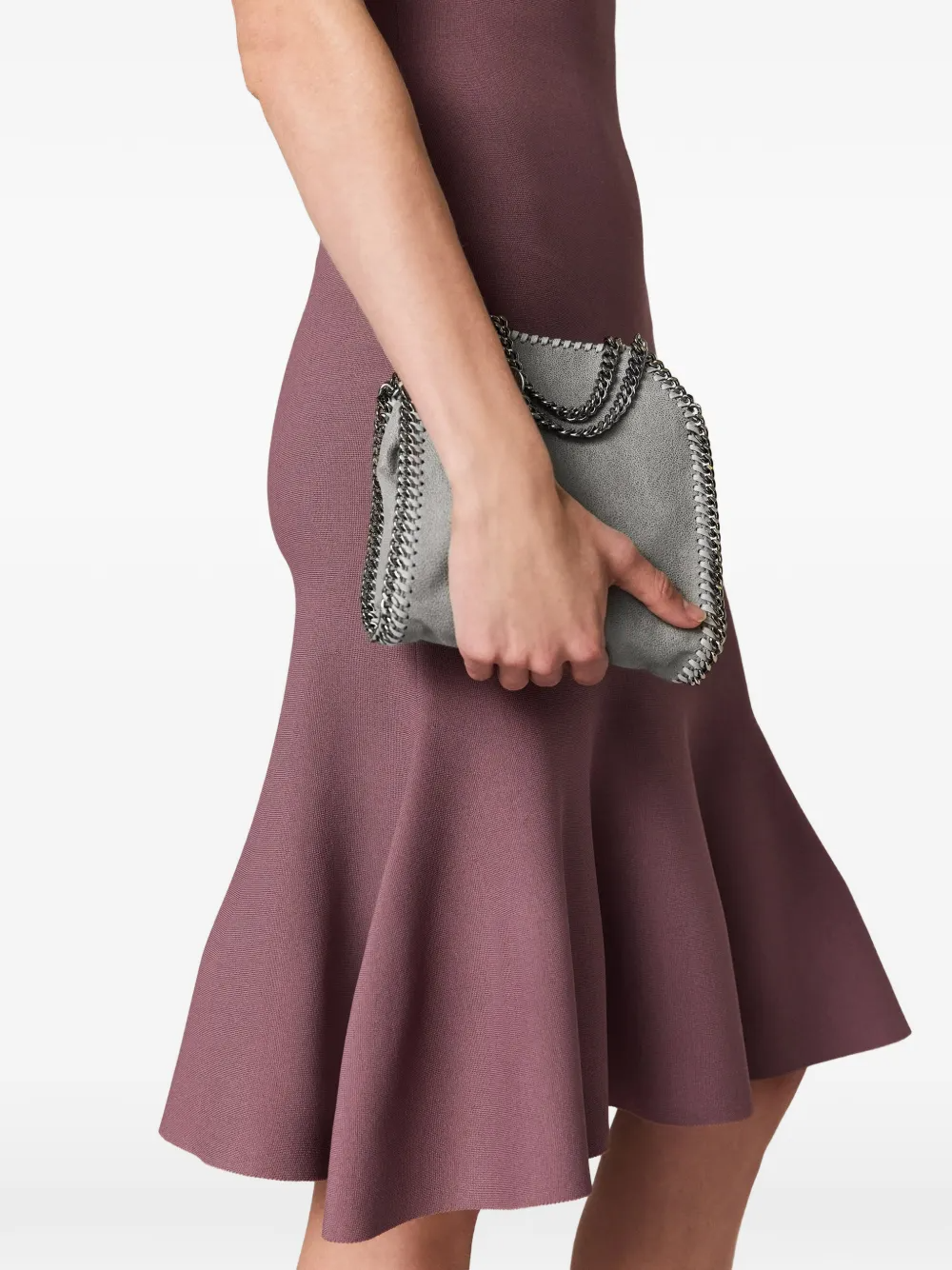 STELLA MC CARTNEY COMPACT KNIT PEPLUM DRESS