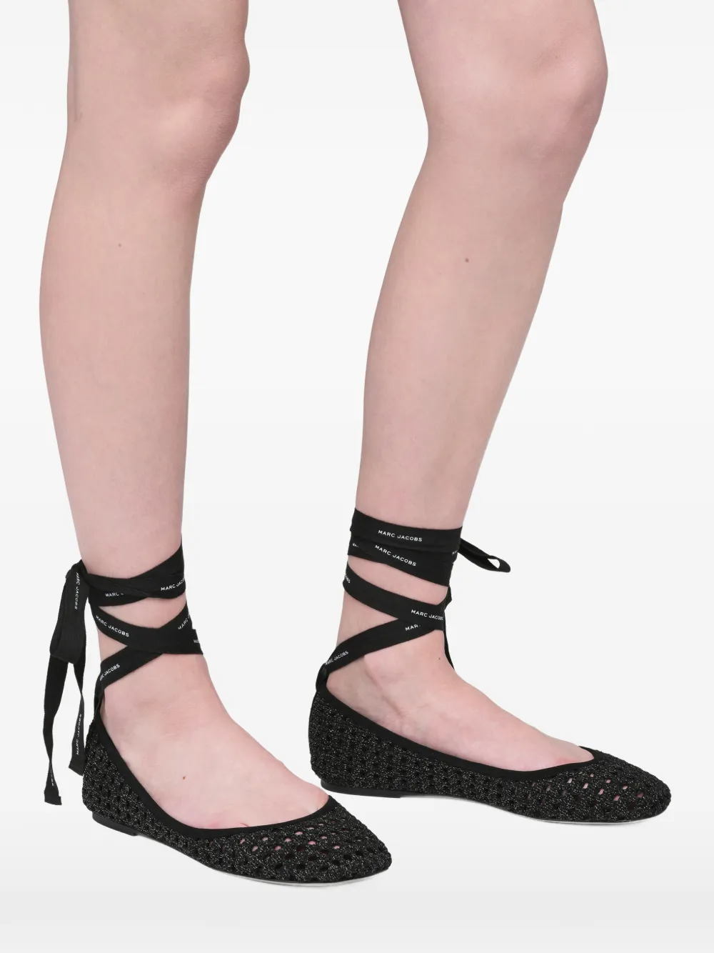 MARC JACOBS THE LOGO RIBBON BALLERINA