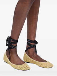 MARC JACOBS THE LOGO RIBBON BALLERINA