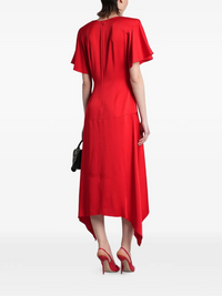 STELLA MC CARTNEY SATIN V NECK DRESS