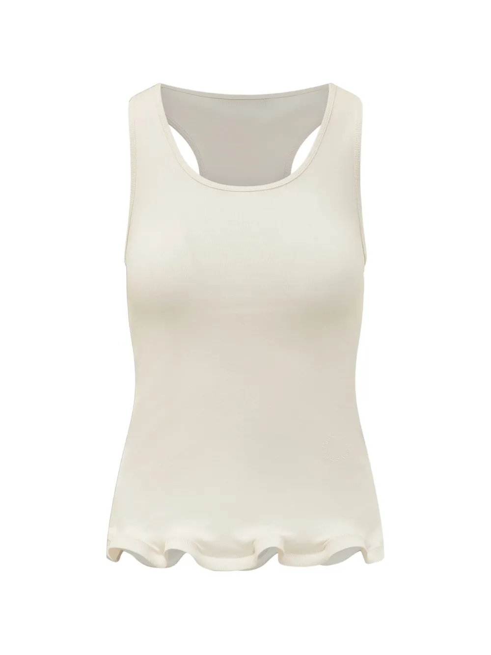 STELLA MC CARTNEY FRILLED HEM RIB TANK