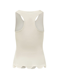 STELLA MC CARTNEY FRILLED HEM RIB TANK